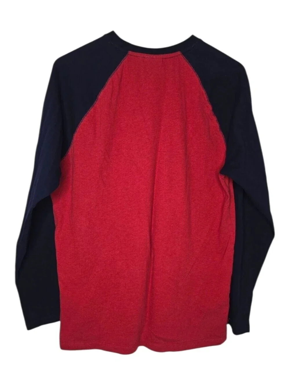 Superdry Mens Red Organic Cotton Essential Long Sleeve Baseball Top XXL